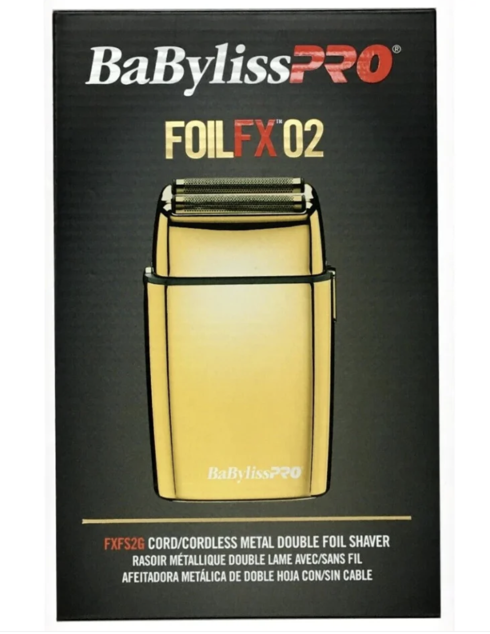 BaBylissPRO FOILFX02 Gold Shaver