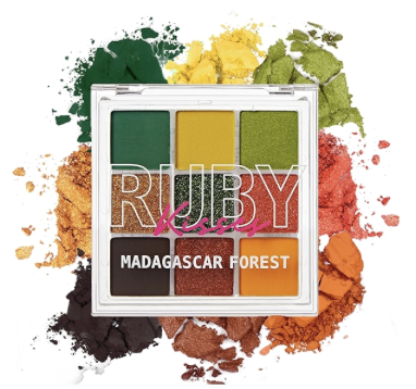 Ruby Kisses Madagascar Forest Eyeshadow Palette